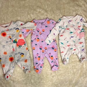Newborn baby girl sleeper bundle 😍